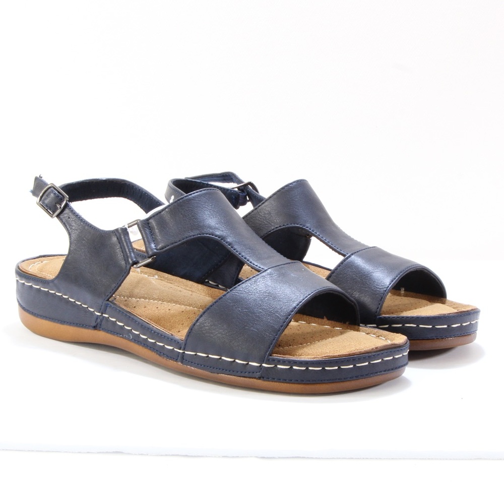 Easy Street Blue Sami Comfort Sandals Size 11 W